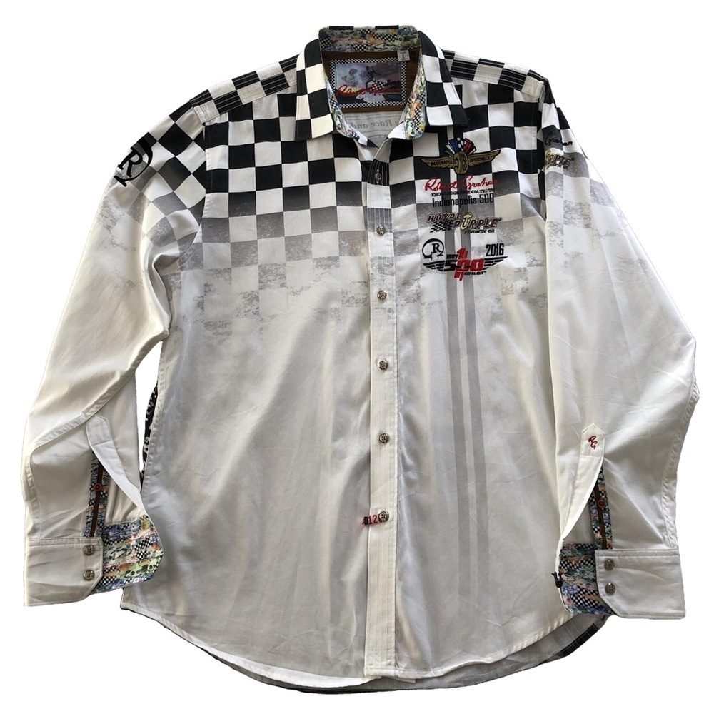 Robert Graham Indianapolis speedway men’s Button up. Very rare Limited edition. - Picture 7 of 17
